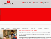 Tablet Screenshot of heritageamarillo.com